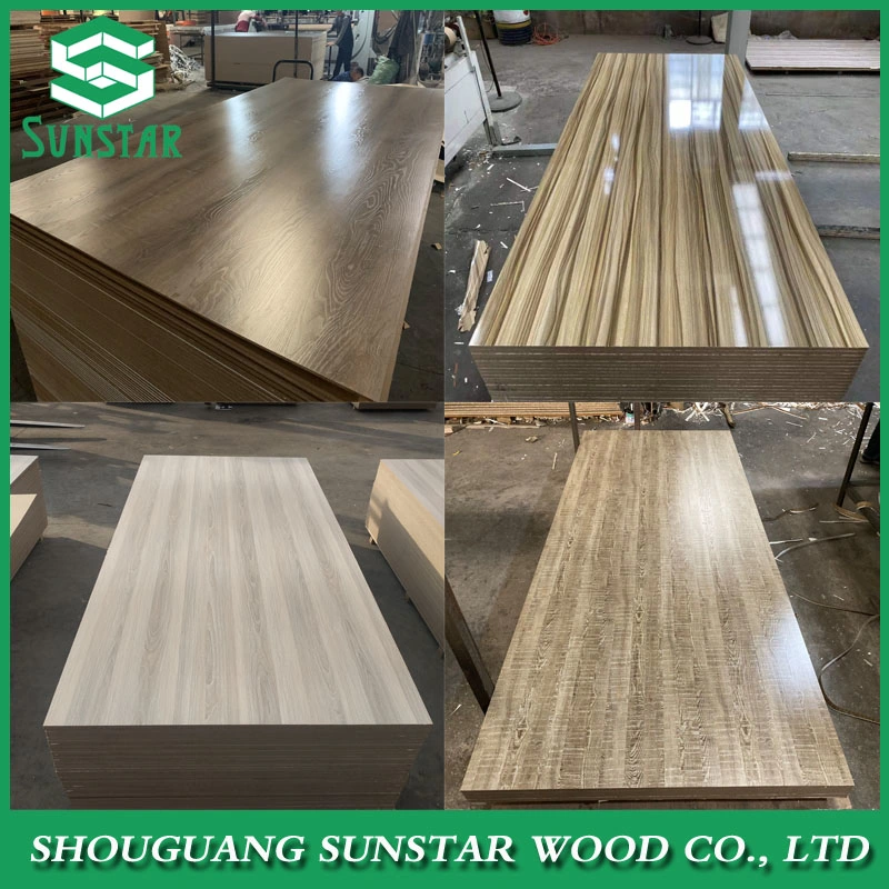 Sapeli/Oak/Teak/Ash/High Glossy/Matt/Embossed/UV/Melamine Natural Wood Veneer Laminated MDF