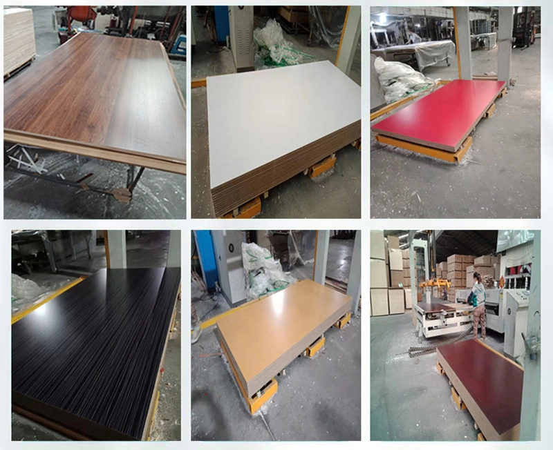 18mm Moisture Proof Wood Grain Surface Melamine Coated Plywood / MDF