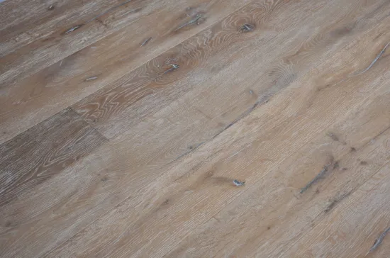 Bois massif + parquet en chêne blanc naturel gris usé Vente chaude aux États-Unis Parquet en bois d'ingénierie en chêne vieilli